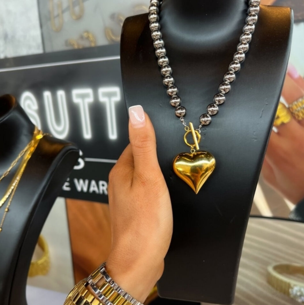 Chan Sutt Heart Necklace