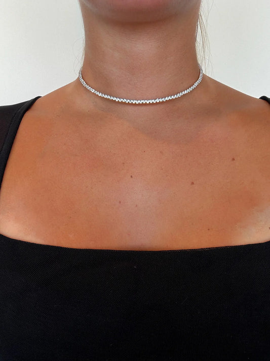 Gold Luxe Tennis Necklace