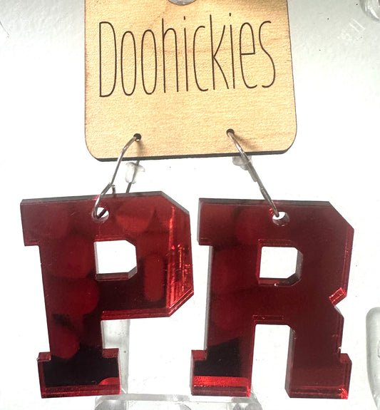 PR Mirrored Red Earrings