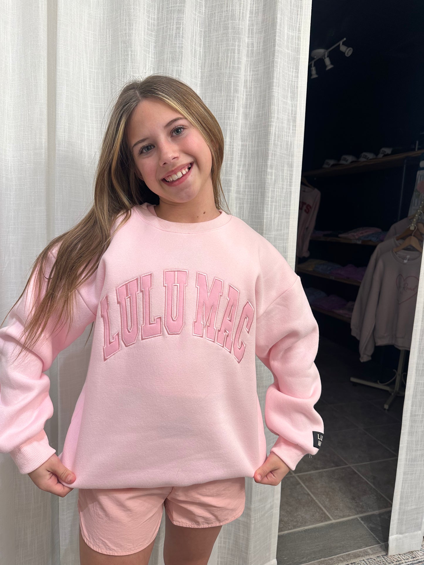 Lulu mac - Kids Light Pink Sweatshirt