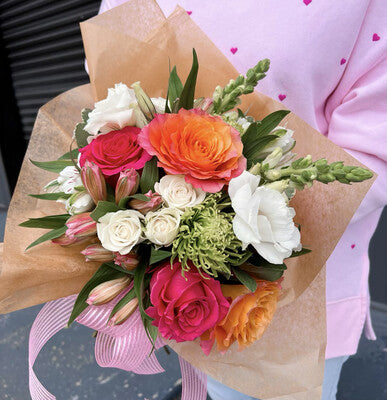 Be My Valentine - Hand Tied Bouquet - preorder